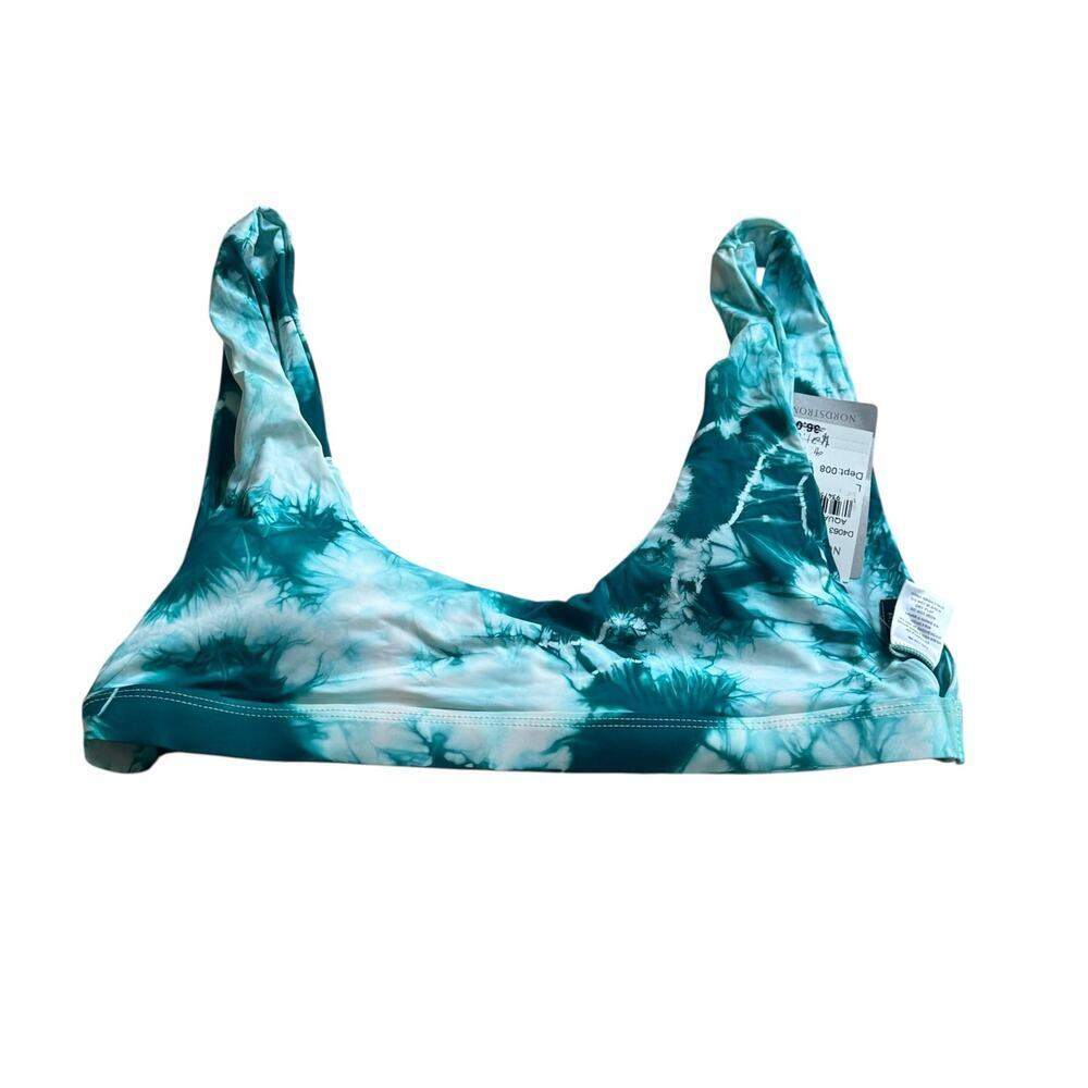 Dippin' Daisy's Women's Aqua Tie Dye Festival Bikini Top Size Large NWT - Picture 5 of 11